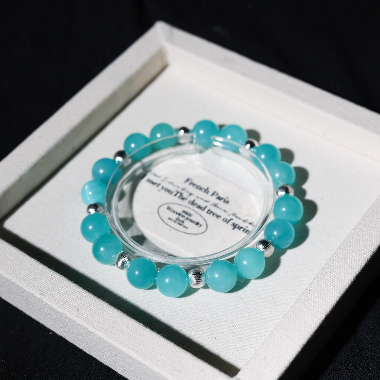 Adjustable Amazonite Bracelet with Sterling Silver Accents, 9mm+ Beads – Handmade Healing Gemstone Jewelry for All