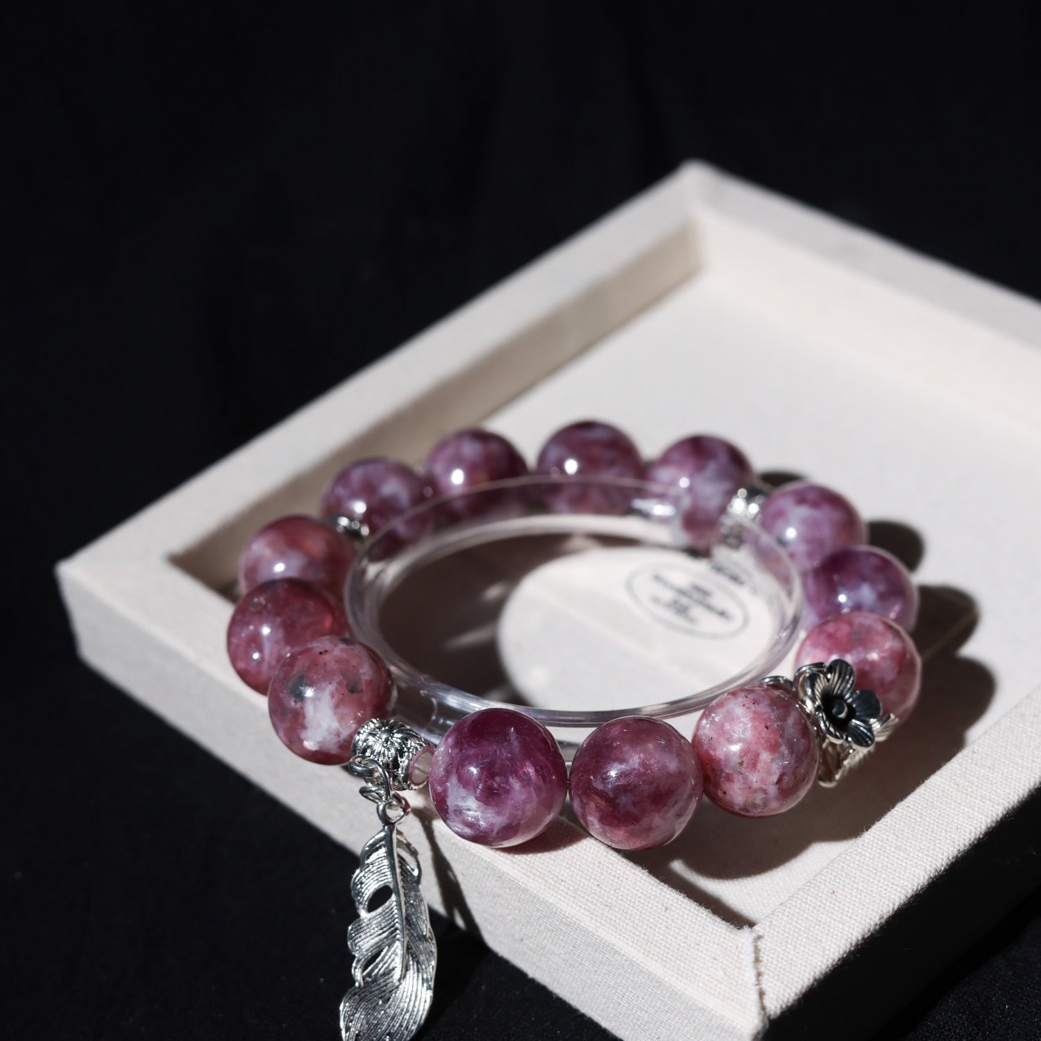 Adjustable Pink Zumu Crystal Bracelet with Sterling Silver Accents, 14mm+ Beads – Handmade Healing Gemstone Jewelry for All